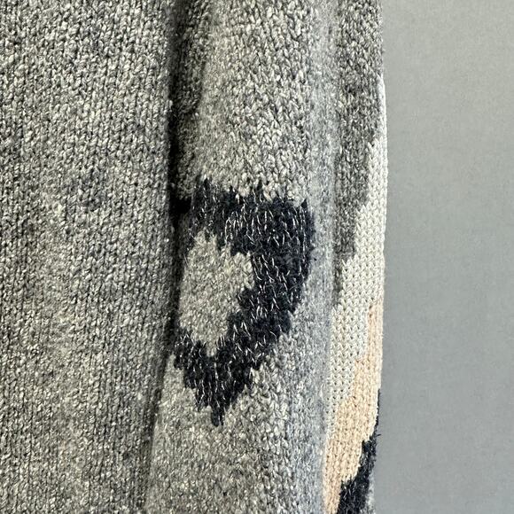 Vintage 80s silk/wool blend gray dolman sleeve sweater size medium - Picture 9 of 14